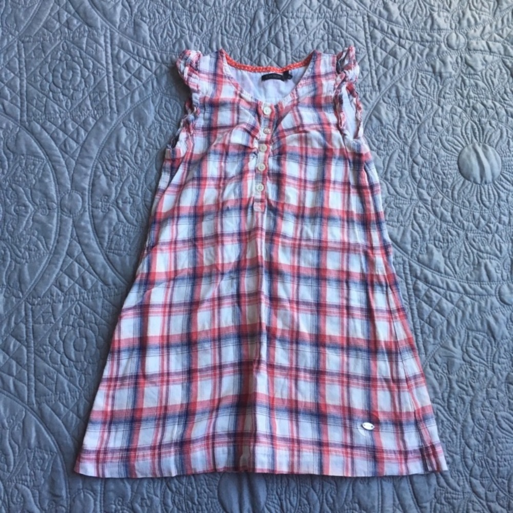 IKKS girls plaid top size 6